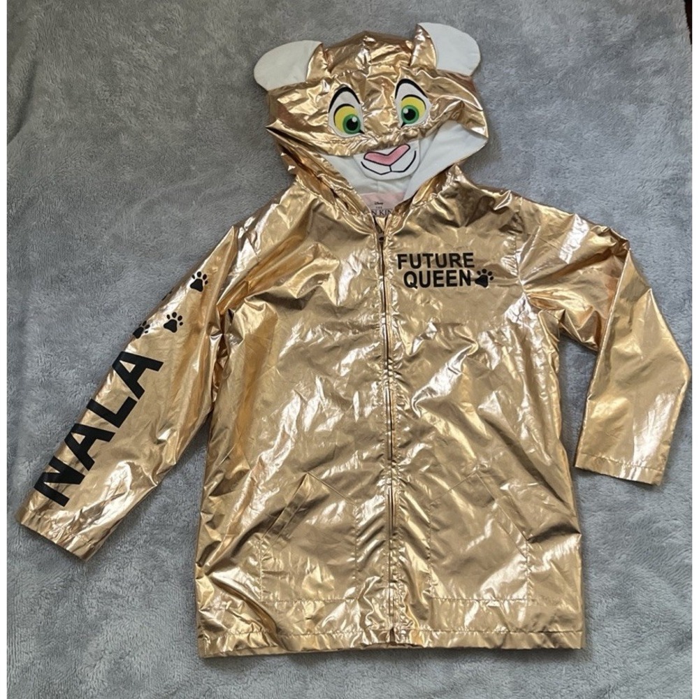 Disney The Lion King Girls Future Queen Nala Hooded Gold Jacket XL 14-16